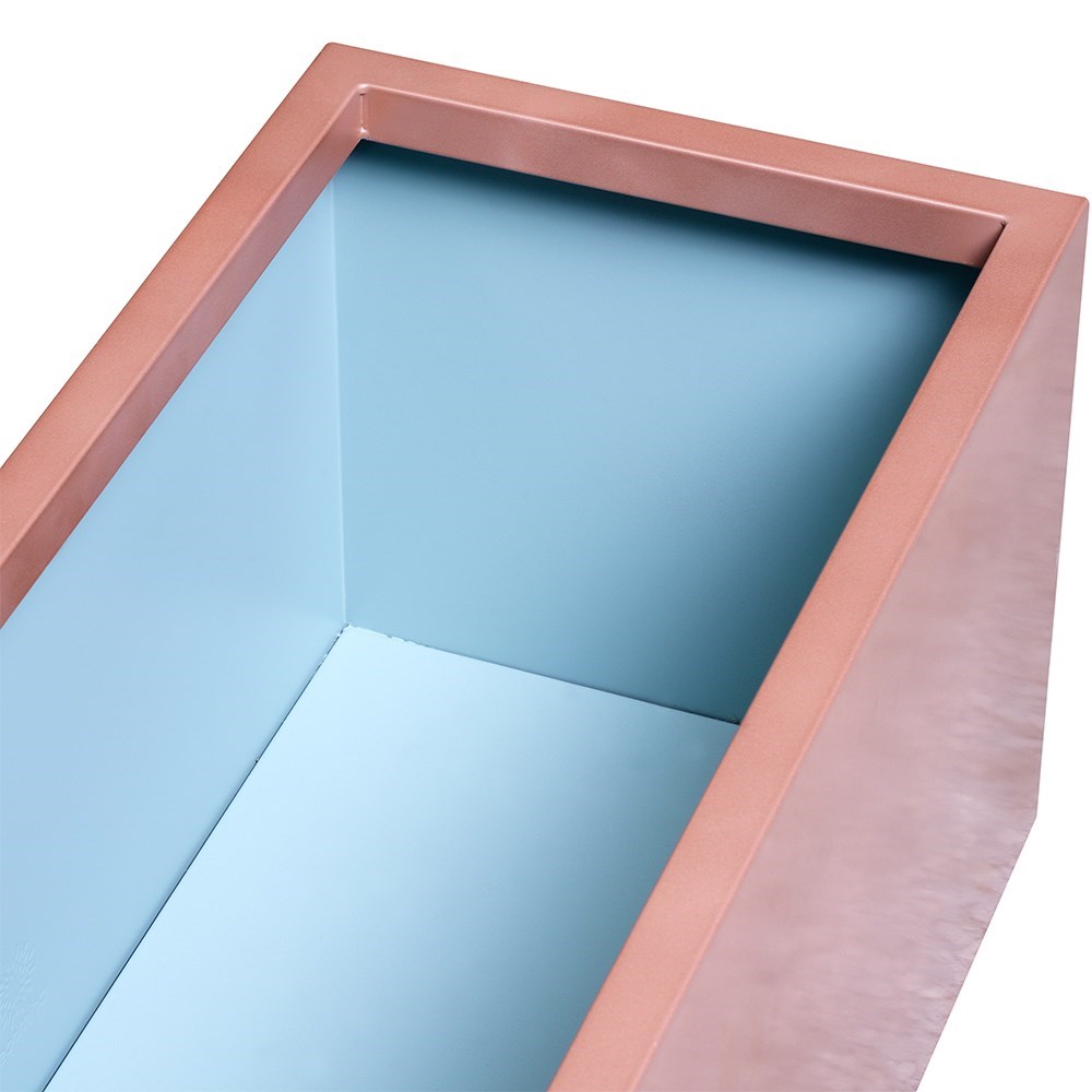 Copper Zinc Trough Planter