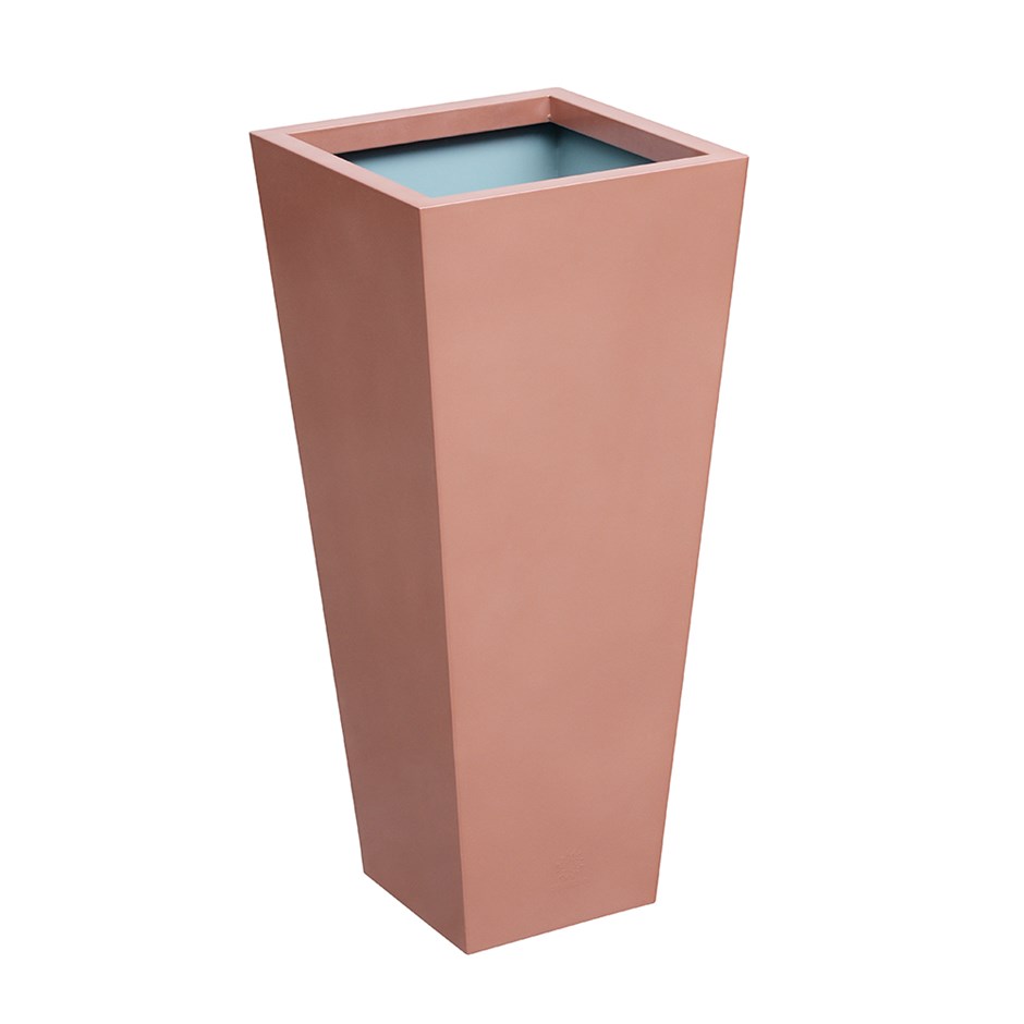 Copper Zinc Tapered Square Planter