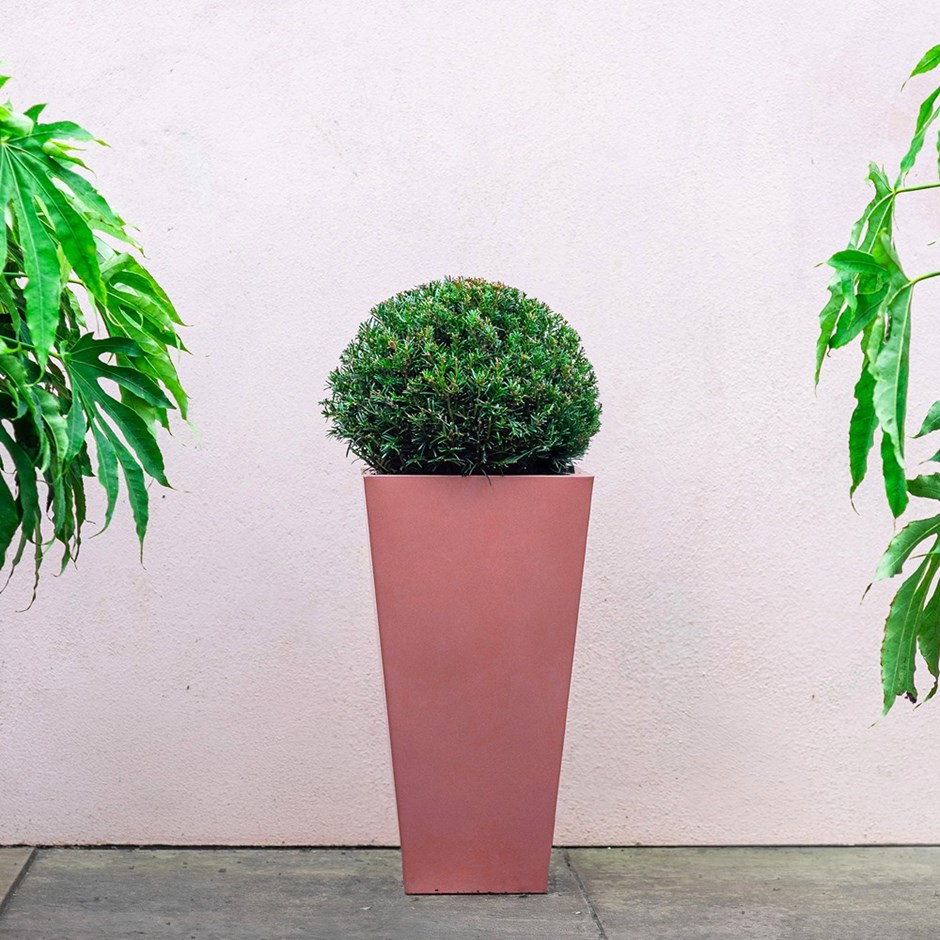 Copper Zinc Tapered Square Planter