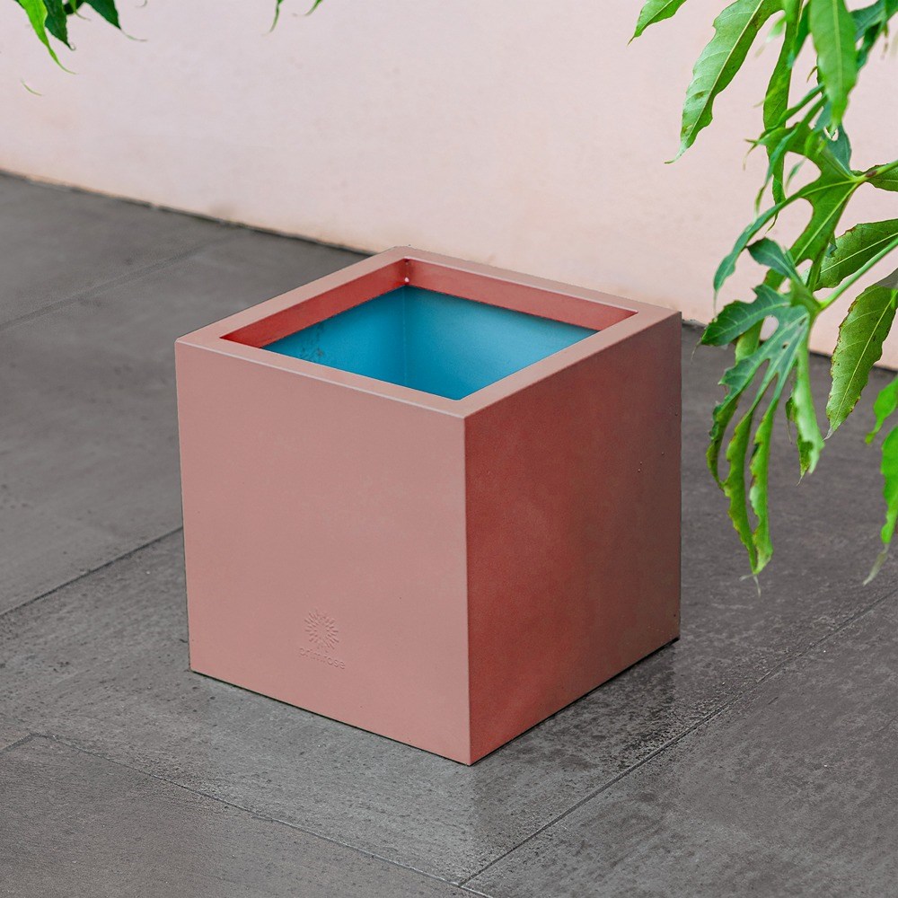 Copper Zinc Cube Planter