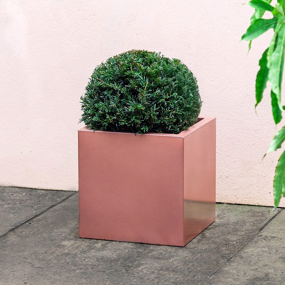 Copper Zinc Cube Planter