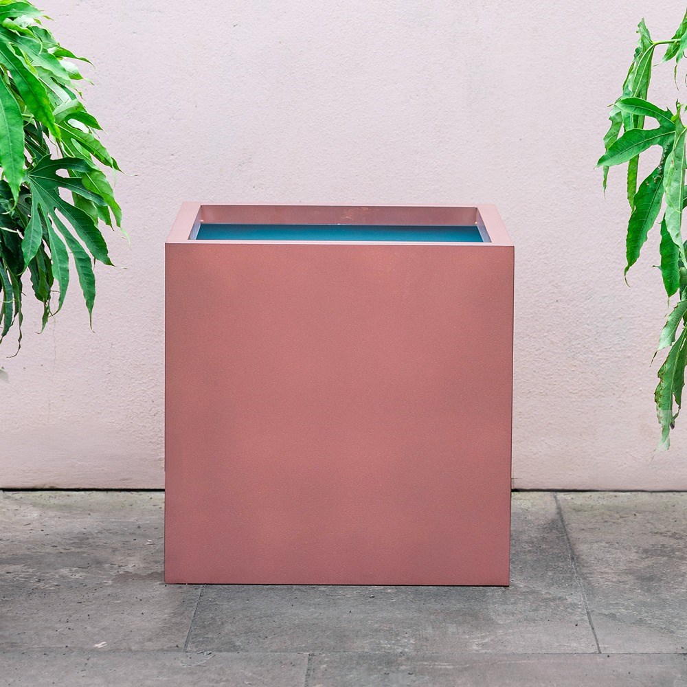 Copper Zinc Cube Planter