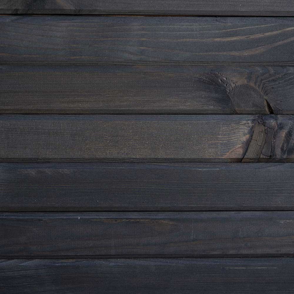 L70cm Pine Wood Raised Trough Planter in Grey