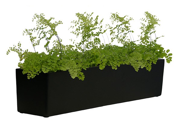 Matt Black Fibreglass Window Box Planter