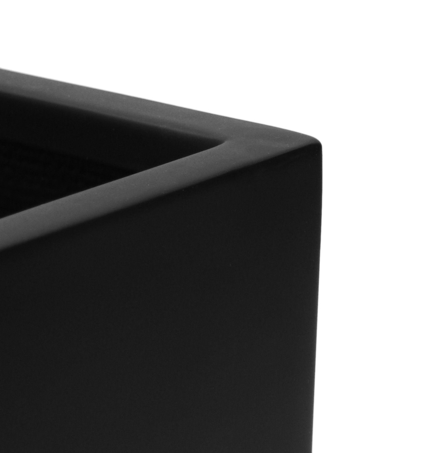 Matt Black Fibreglass Window Box Planter