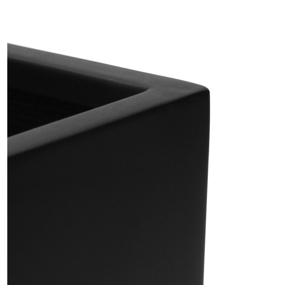 Matt Black Fibreglass Window Box Planter
