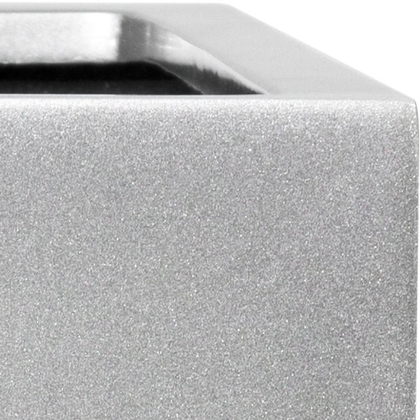 Black Gloss Fibreglass Cube Planter