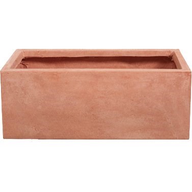 80cm Terracotta Fibrecotta Trough Planter