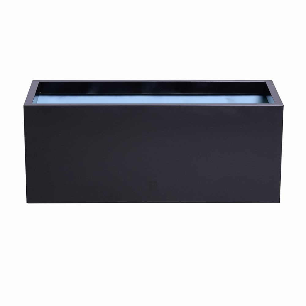Black Zinc Trough Planter