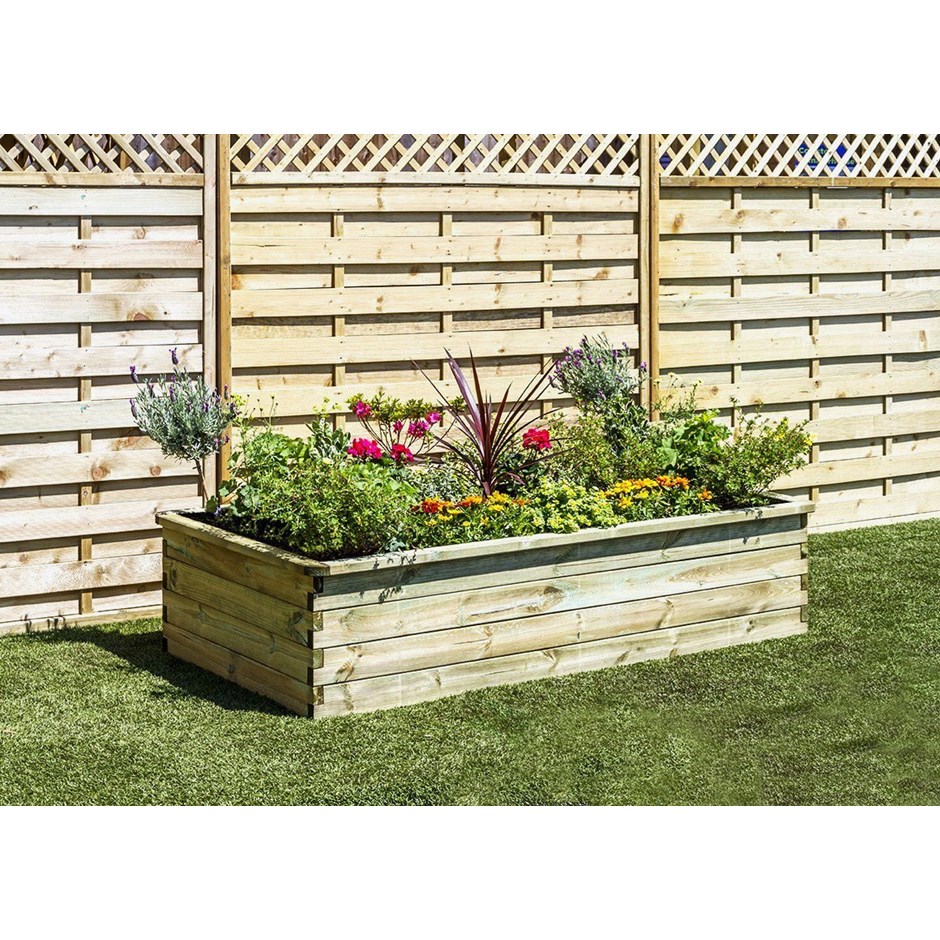 1.8m (5ft 10in) 700L Sleeper Raised Bed Planter by Zest 4 Leisure®