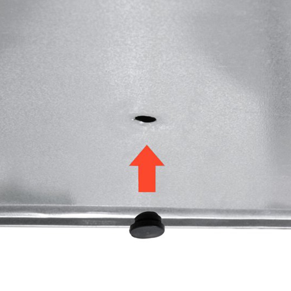 89cm Silver Zinc Tall Trough Planter