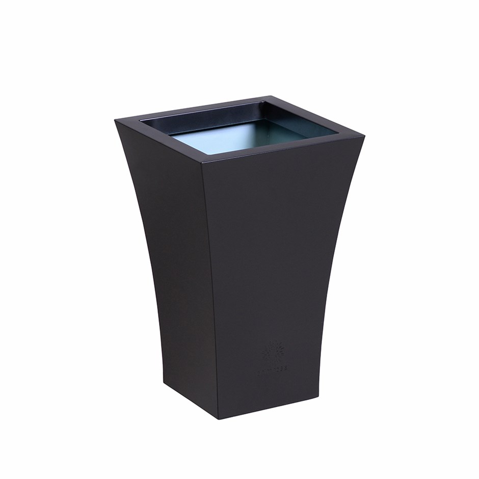 Black Zinc Tapered Square Planter