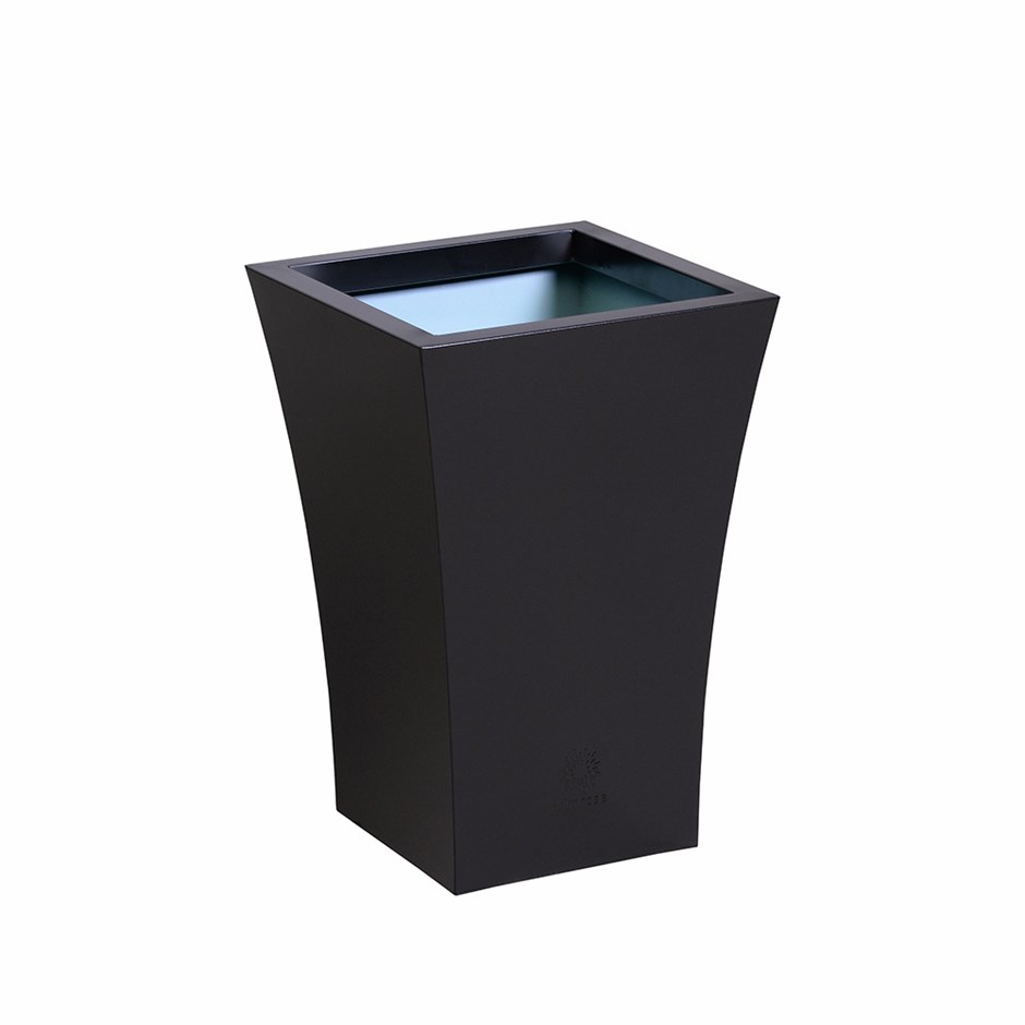 Black Zinc Tapered Square Planter