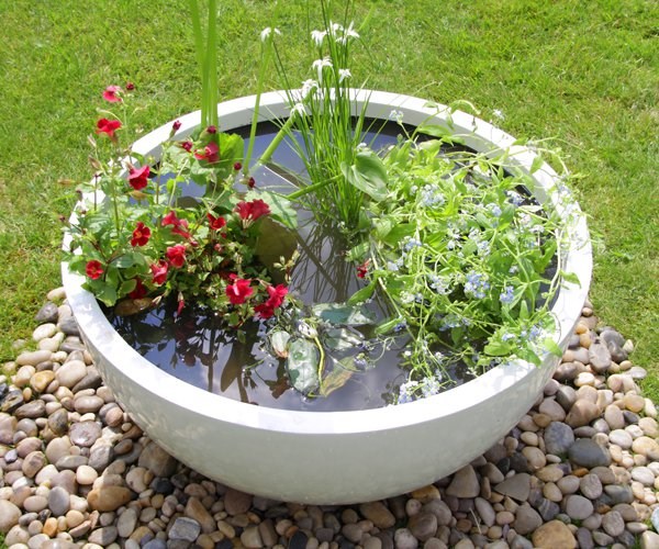 72cm Fibreglass High Gloss Low Bowl Planter - By Primrose™