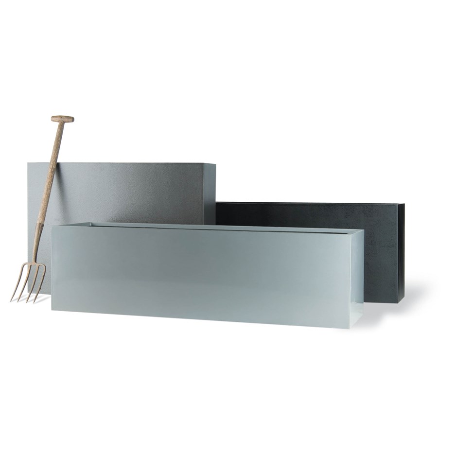 Geo Aluminium Finish Trough Planter
