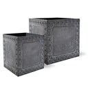 Cromwell Faux Lead Cube Planter