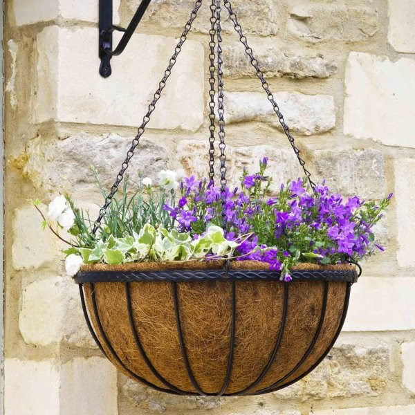 30cm Saxon Hanging Basket Planter - by Smart Garden
