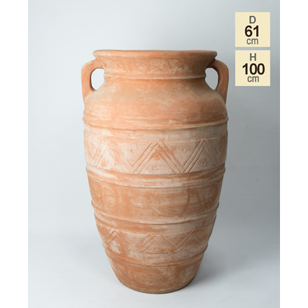 H100cm Terracotta Athenaian Vase Shape Planter