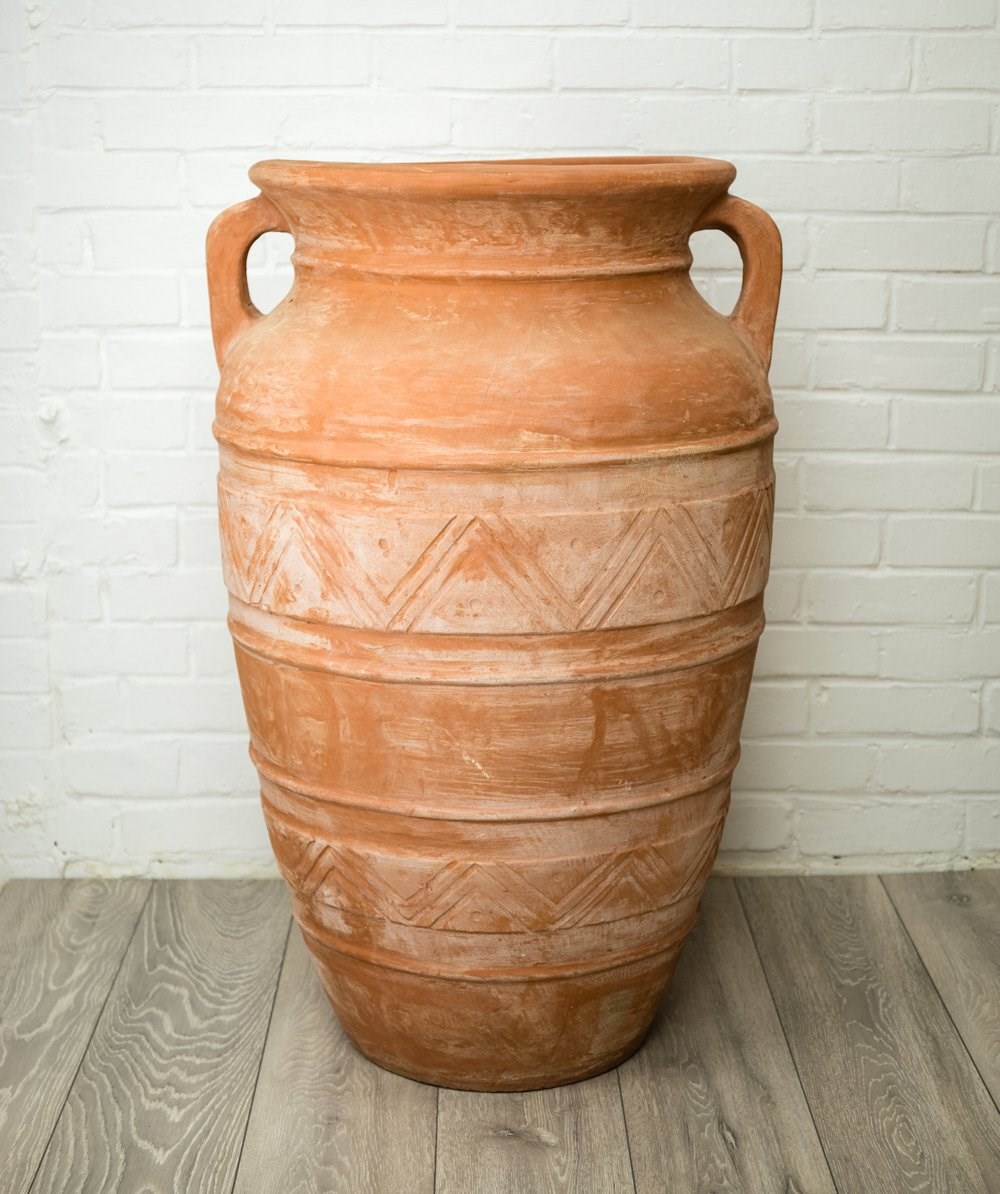 H100cm Terracotta Athenaian Vase Shape Planter
