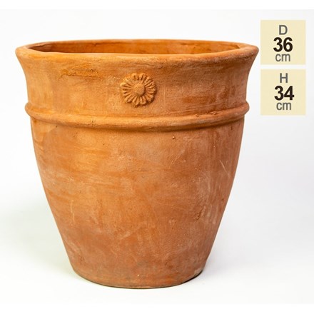 D36cm Round Terracotta Planter