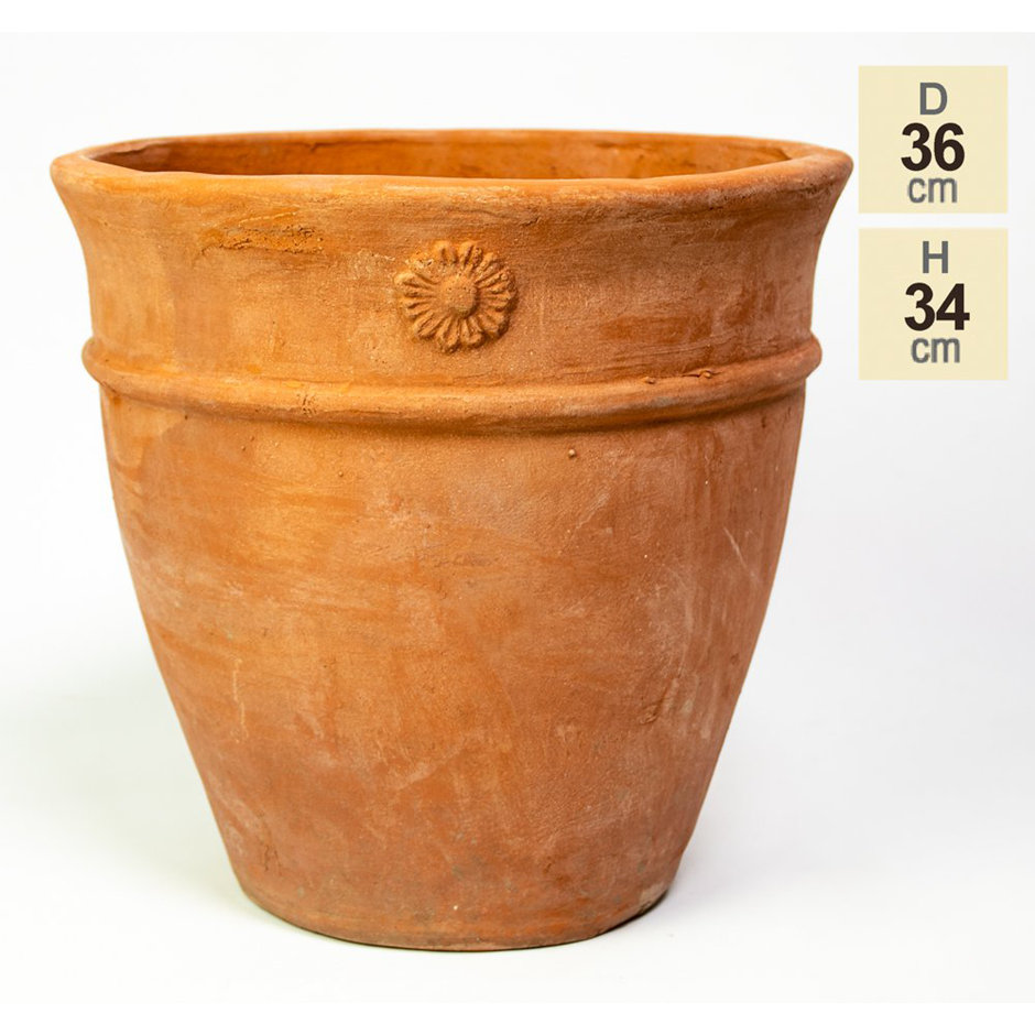 D36cm Round Terracotta Planter