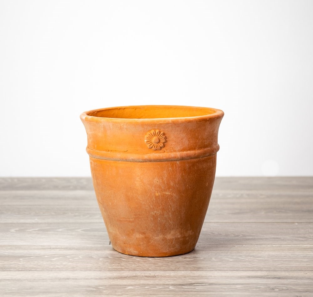 Round Terracotta Planters - Mixed Set of 2 - D27/36cm