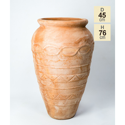 H76cm Terracotta Tall Vase Planter