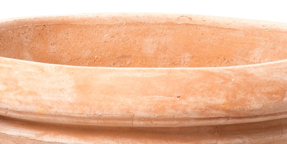 D27cm Terracotta Rolled Rim Pot