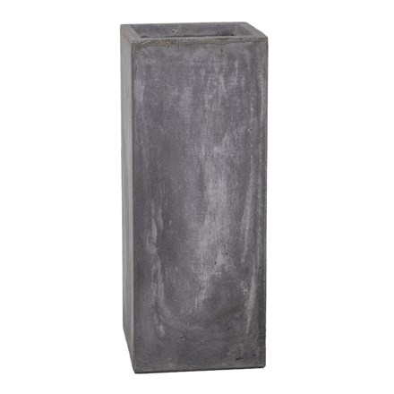 50cm Fibrecotta Cement Finish Tall Cube Planter