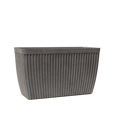 73.5cm Trough Grey Textured Planter