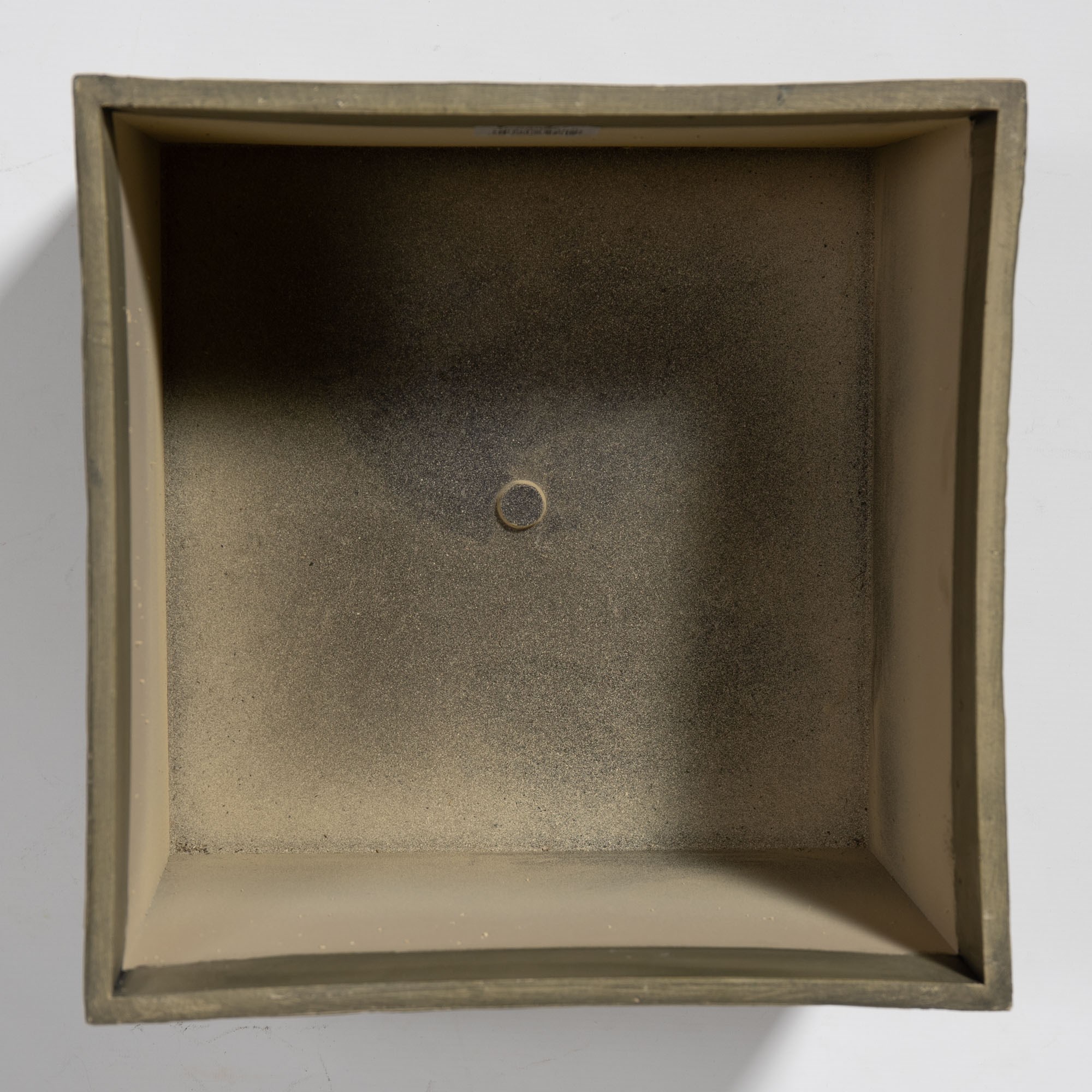 Wood Effect Resin Square Planter