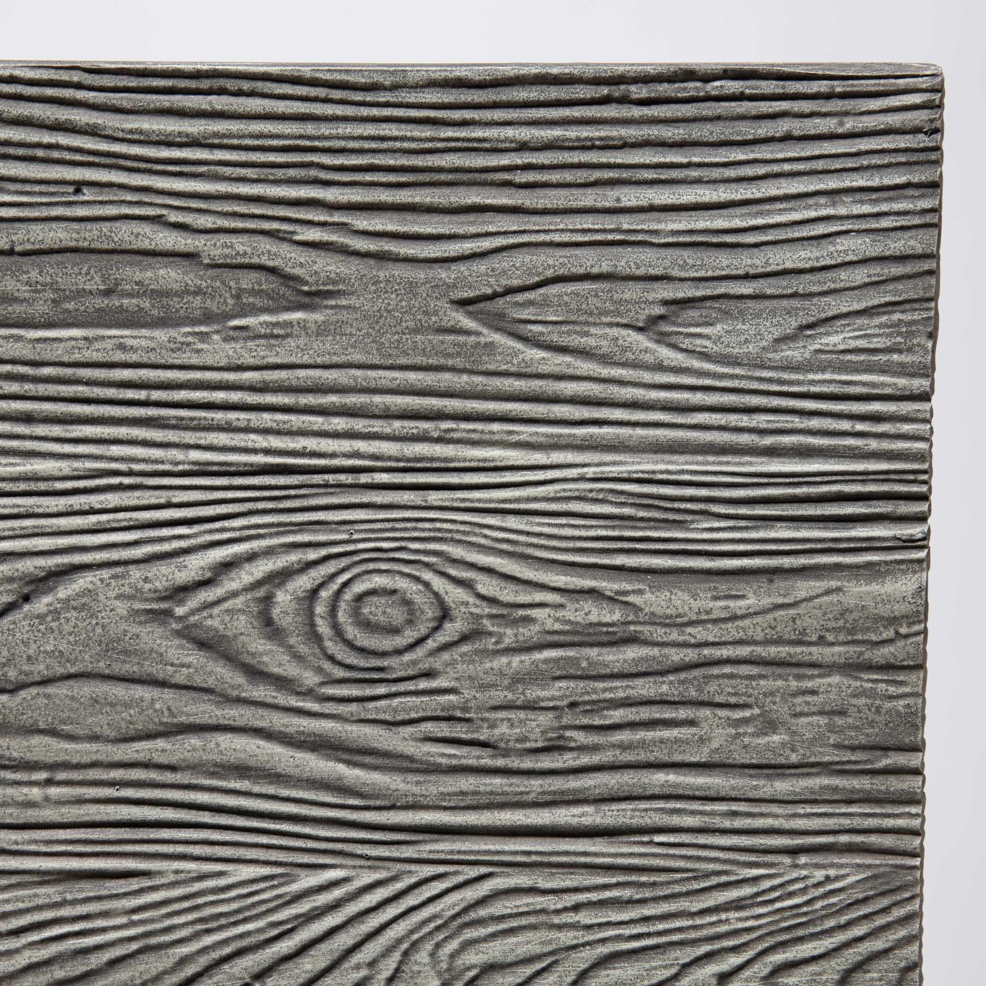 Wood Effect Resin Square Planter