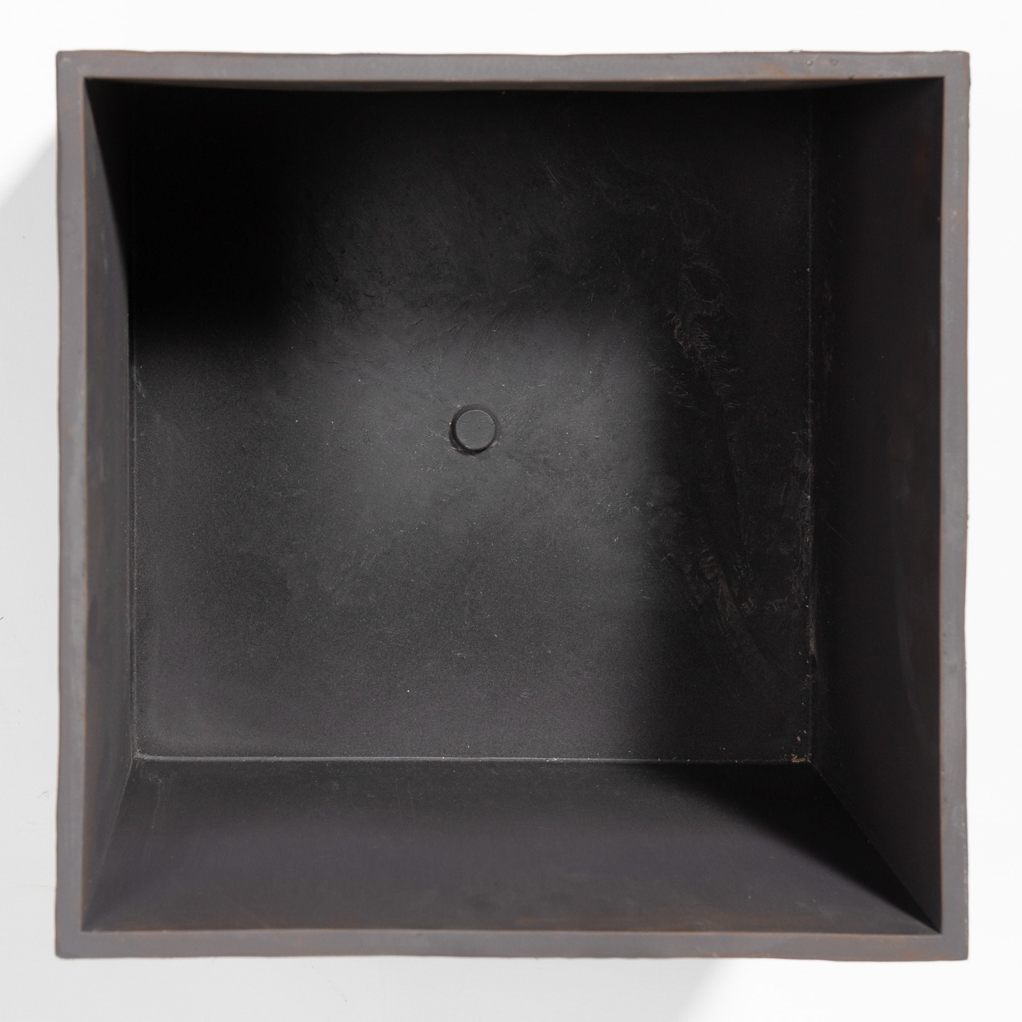 Wood Effect Resin Square Planter