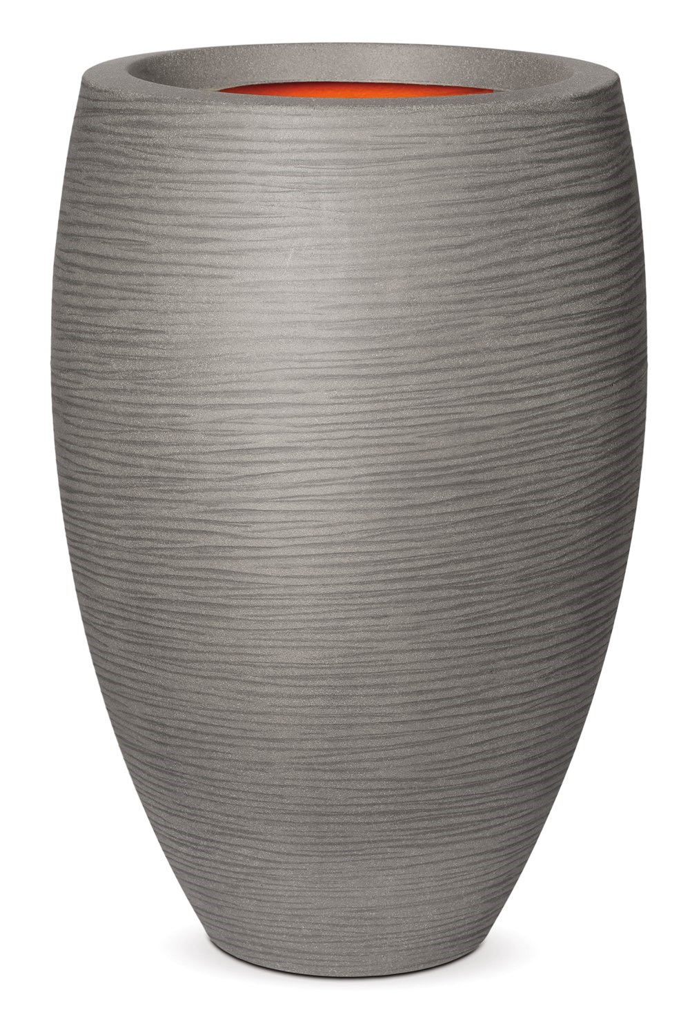 84cm Capi Nature Rib NL Elegant Deluxe Vase Planter in Grey