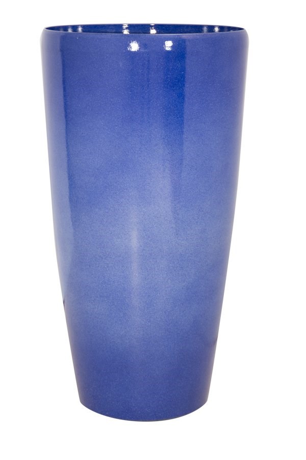 Pacific Blue Tall Round Planter