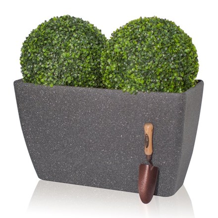 75cm Stone Effect Trough in Baltic Grey - By Primrose™