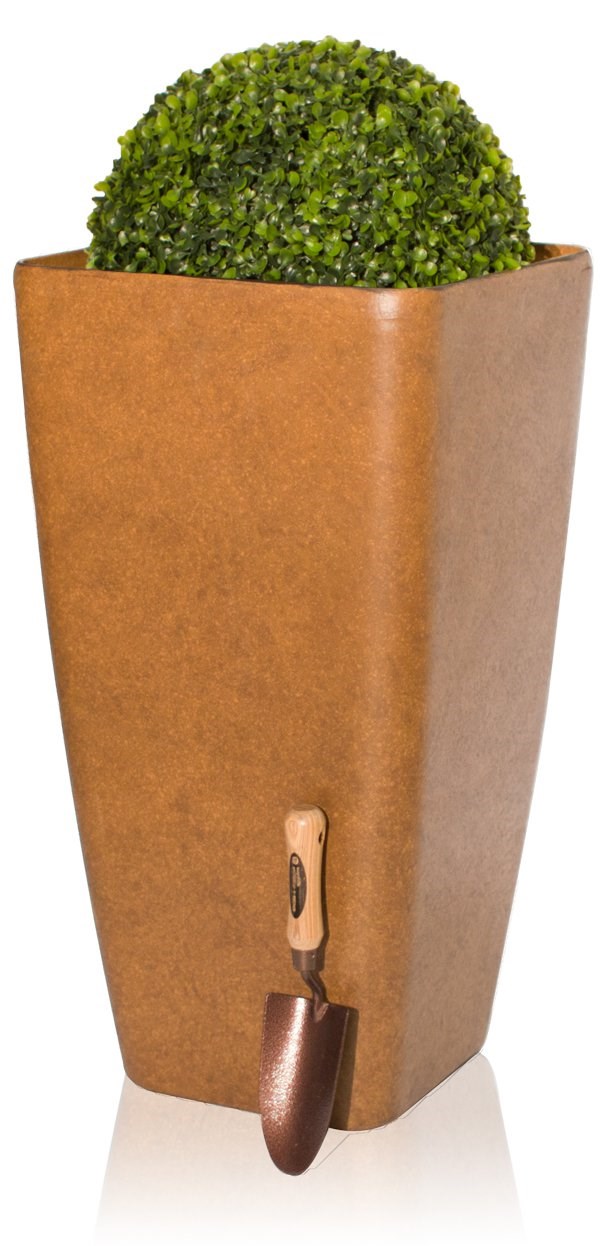 Rust Effect Flared Square Planter