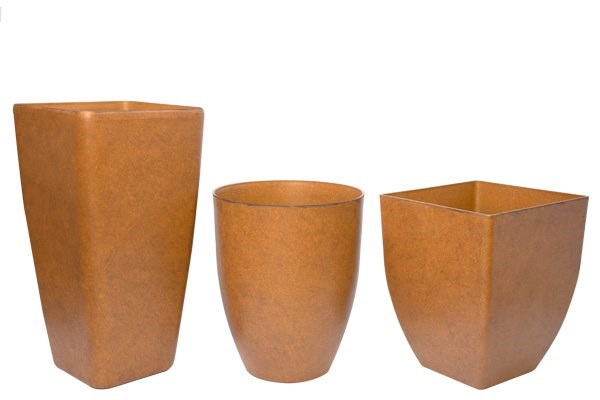 76cm Aged Rust Flared Square Planter - By Primrose™