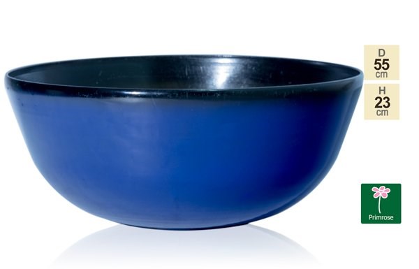 55cm Royal Blue Glaze Effect Bowl Planter - By Primrose™