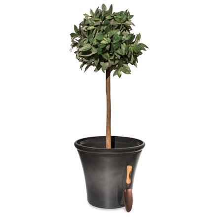 55cm Carbon Glaze Effect Bowl Planter - By Primrose™