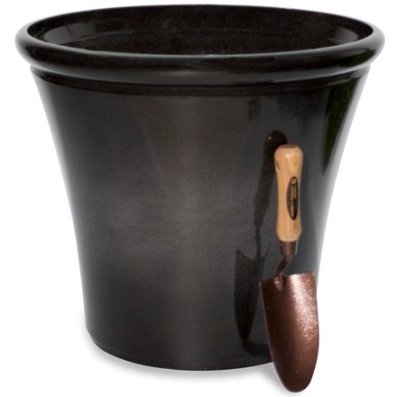 55cm Carbon Glaze Effect Bowl Planter - By Primrose™