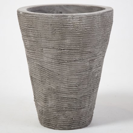 50cm Stackable Scrape Texture Concrete Flared Planter - Small