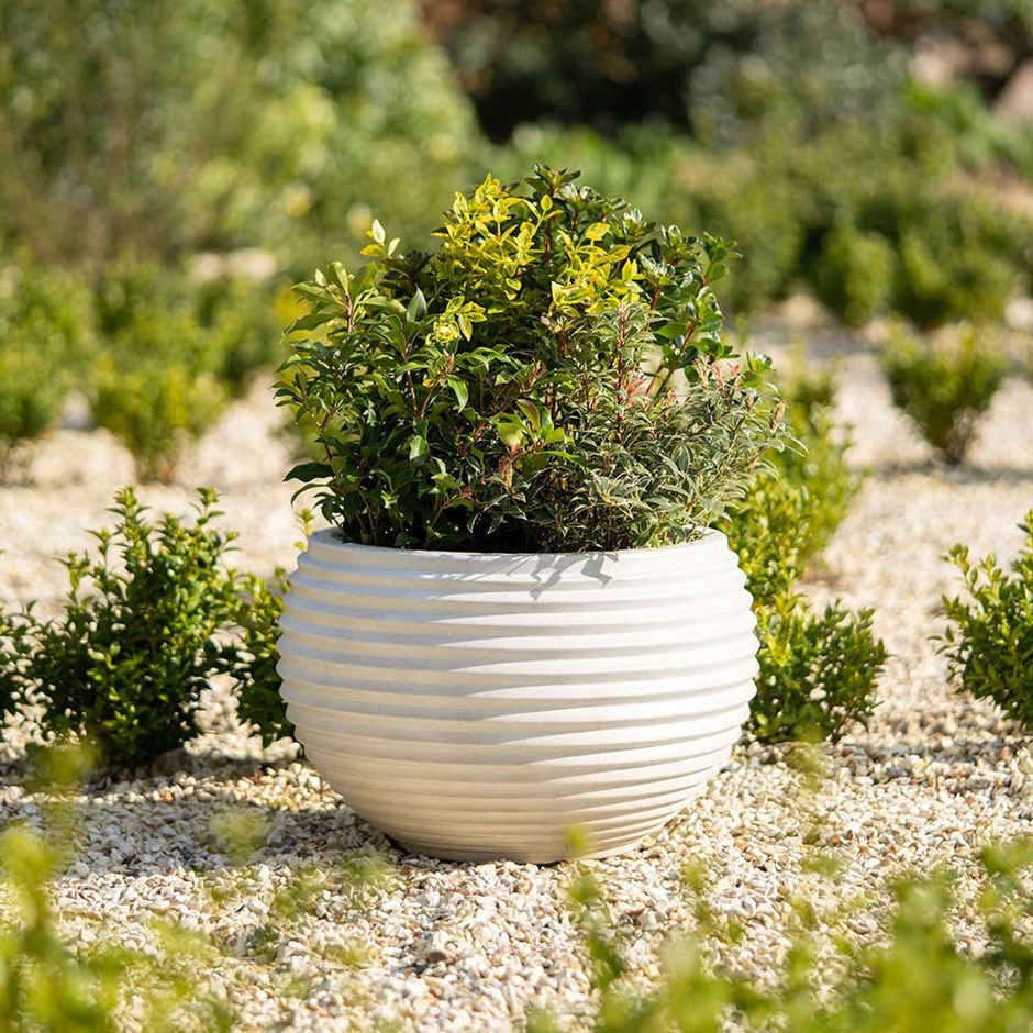 54cm Round Planter Pot in Beige