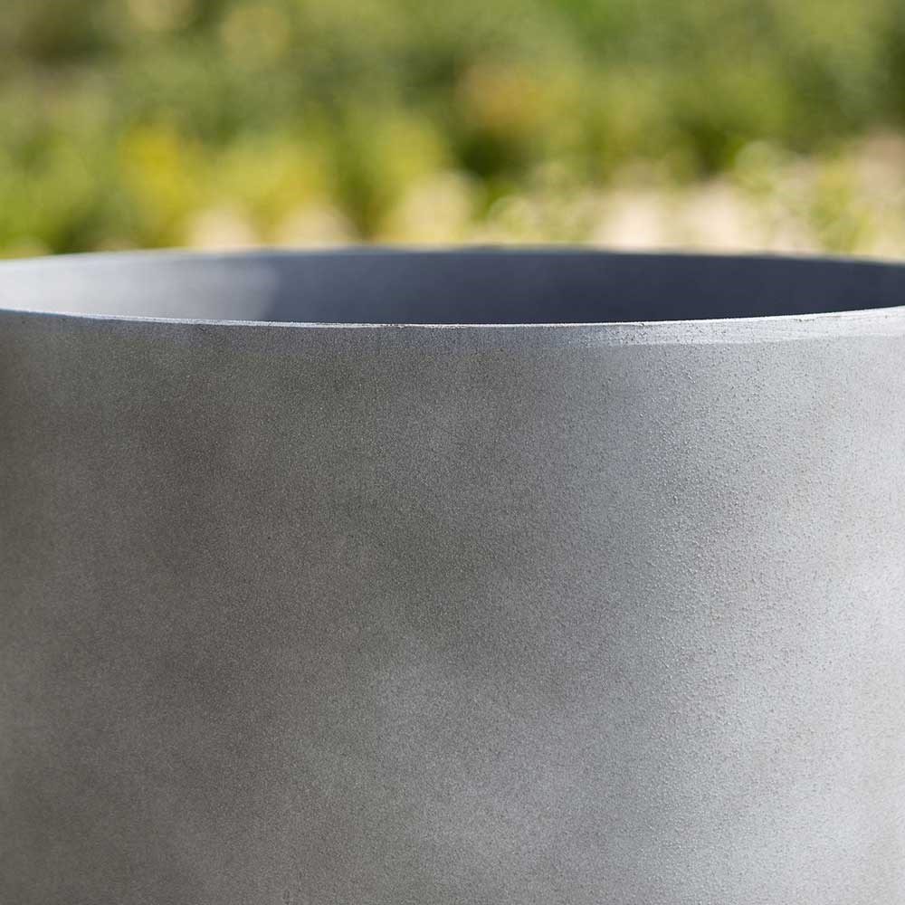 43cm Cylinder Planter in Grey
