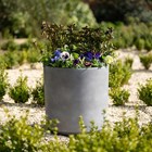 35cm Cylinder Planter in Grey