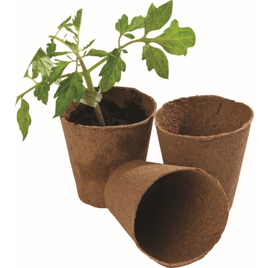 Round Fibre Pots - 12 x 8cm