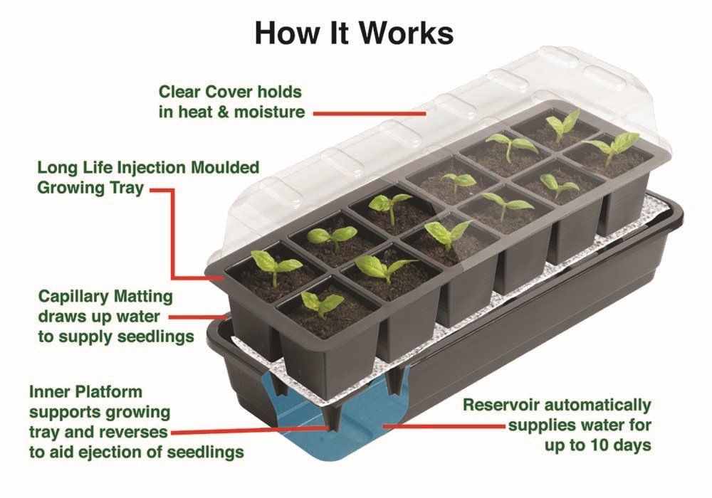 Ultimate 12 Cell Self Watering Seed Success Kit