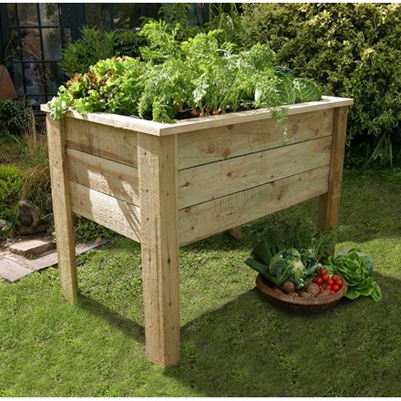 1m (3ft 3in) Deep Root Wooden Raised Flower Bed Planter by Zest 4 Leisure®