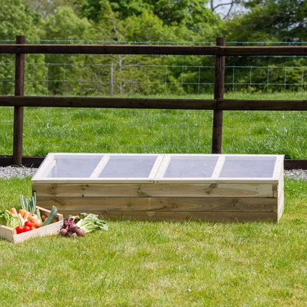 1.7m (5ft 7in) Wooden Cold Frame Greenhouse by Zest 4 Leisure®