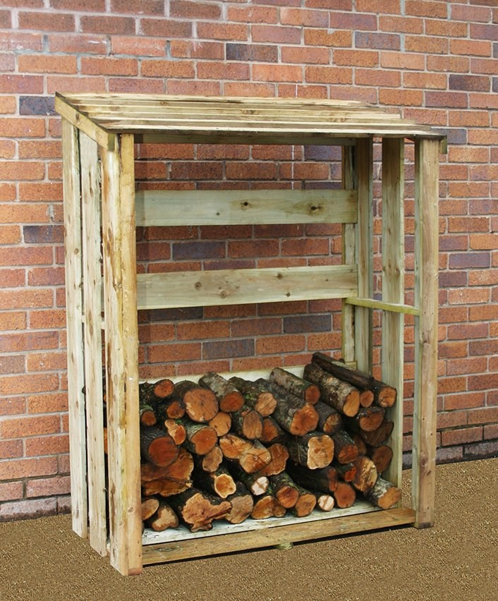 1.5m (4ft 11in) Wooden Log Store by Zest®